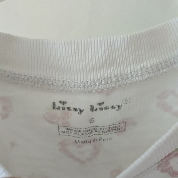 Kissy Kissy | girls pajama set pink hearts pima cotton - Picture 2 of 5